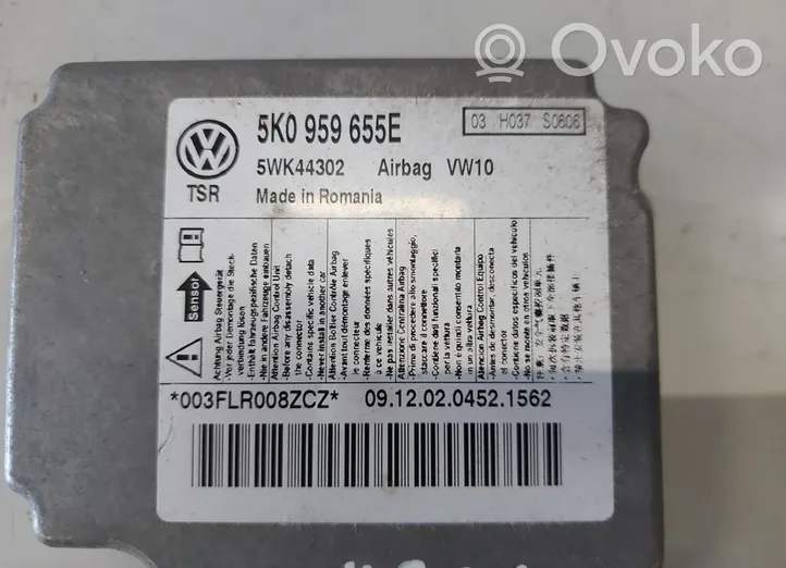 Volkswagen Golf VI Sterownik / Moduł Airbag 5K0959655E