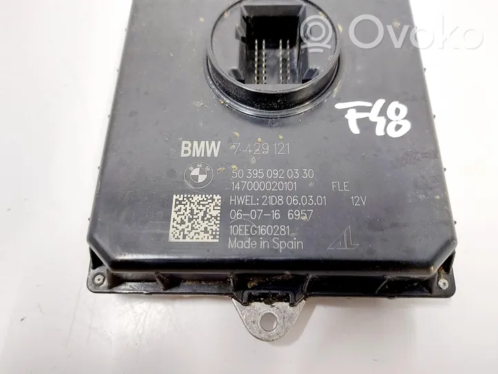 BMW X1 F48 F49 Moduł sterujący statecznikiem LED 7429121