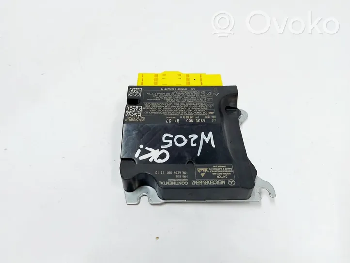 Mercedes-Benz C AMG W205 Airbag control unit/module A2059009427