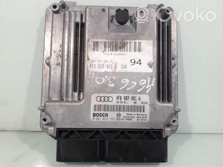 Audi A6 S6 C6 4F Variklio valdymo blokas 4F0907401A