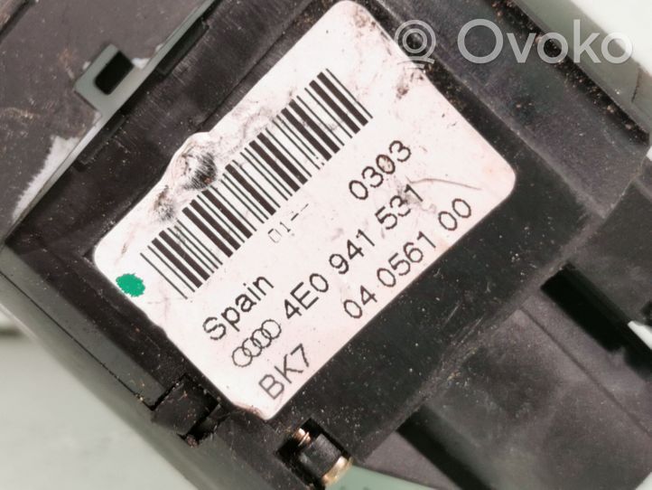 Audi A8 S8 D3 4E Interrupteur d’éclairage 8E0941531