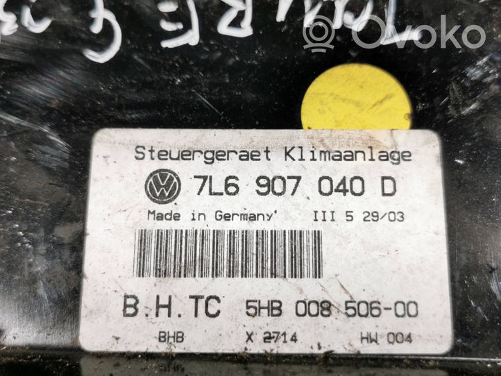 Volkswagen Touareg I Centralina del climatizzatore 7L6907040D