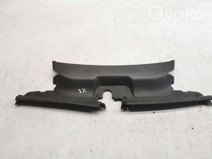 BMW X3 E83 Rivestimento della modanatura della chiusura del vano motore/cofano 13713402286