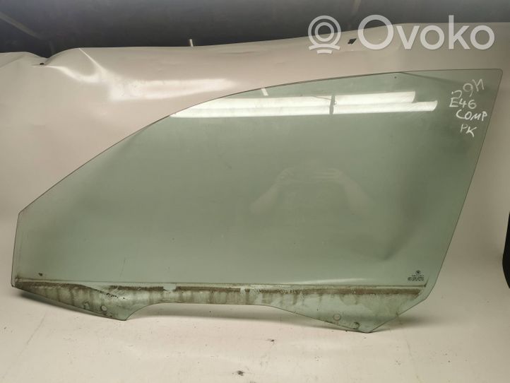 BMW 3 E46 Front door window/glass (coupe) 43R001352