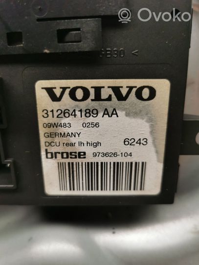 Volvo V50 Rear door window regulator with motor 12641897