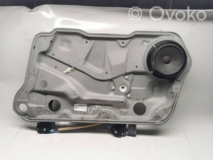 Volkswagen Golf IV Mechanizm podnoszenia szyby przedniej bez silnika 1J4837756F