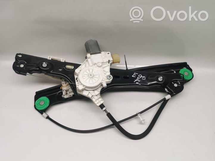 BMW 3 E90 E91 Front door window regulator with motor 6927028