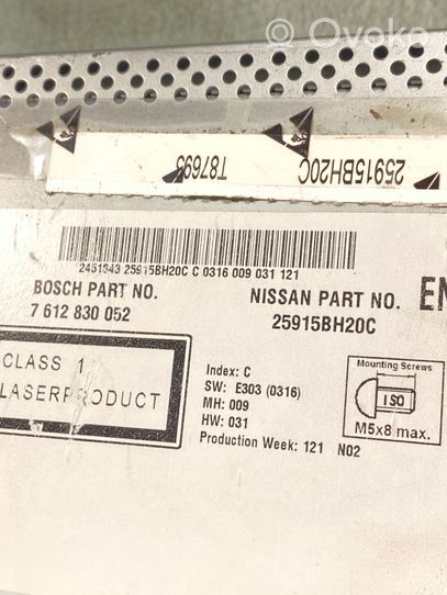 Nissan Qashqai Unità principale autoradio/CD/DVD/GPS 7612830052