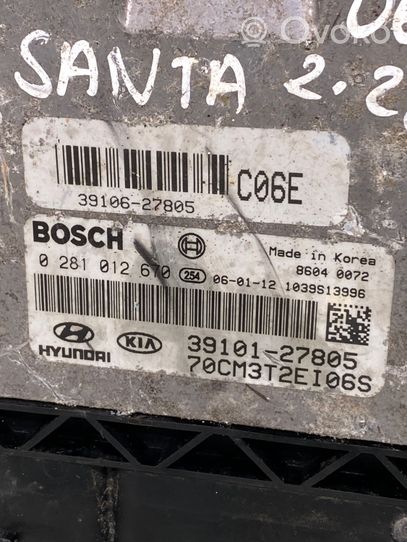 Hyundai Santa Fe Sterownik / Moduł ECU 3910627805