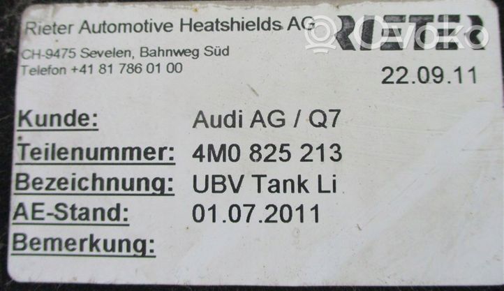 Audi Q7 4M Cache de protection sous moteur 4M0825213