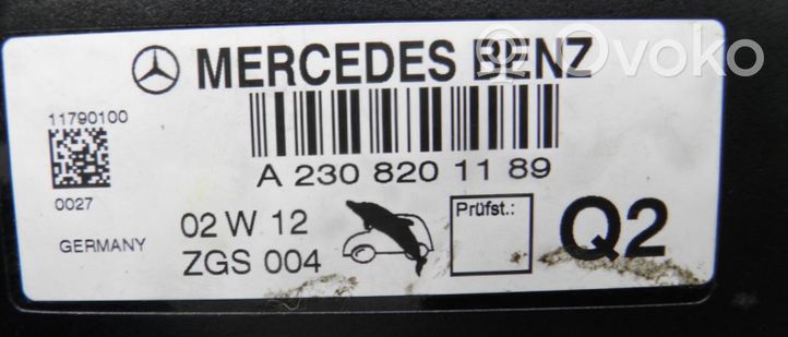 Mercedes-Benz SL R230 Muut ohjainlaitteet/moduulit A2308201189