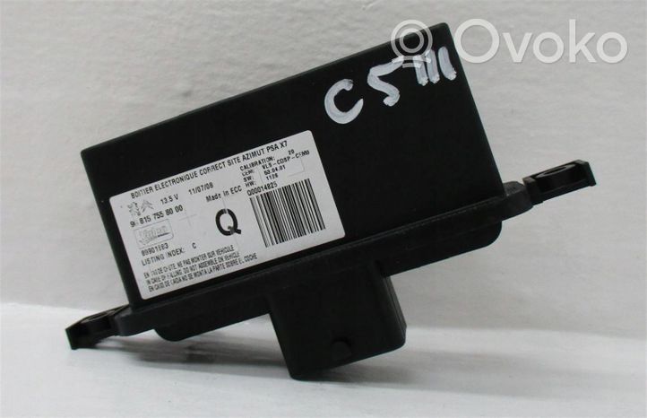 Citroen C5 Xenon-valojen ohjainlaite/moduuli 9681575580