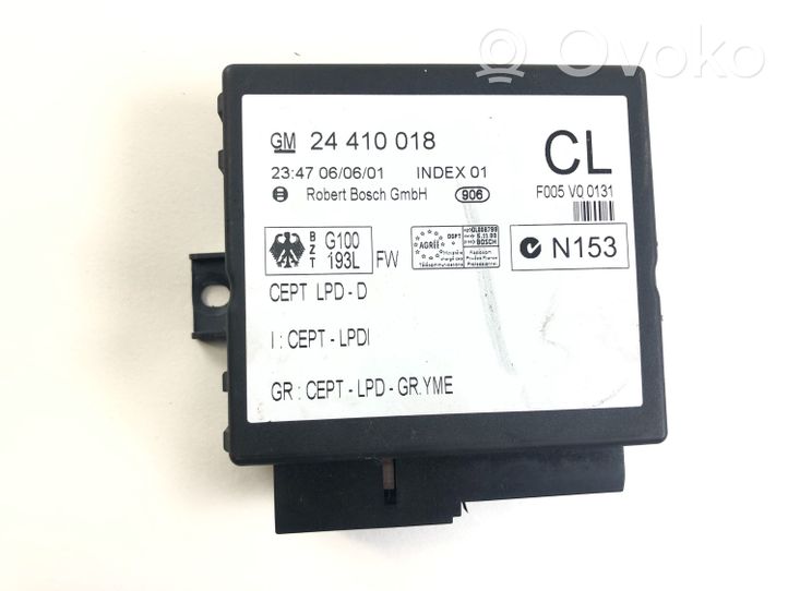 Opel Zafira A Oven keskuslukituksen ohjausyksikön moduuli F005V00131