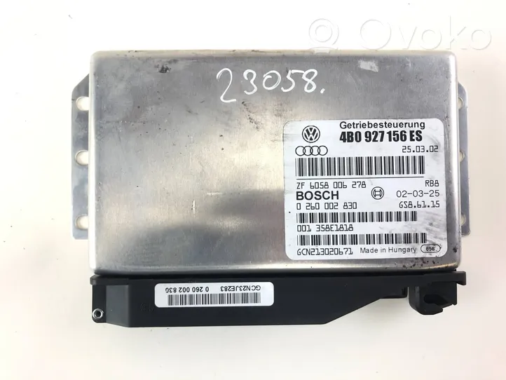 Audi A6 Allroad C5 Module de contrôle de boîte de vitesses ECU 4B0927156ES