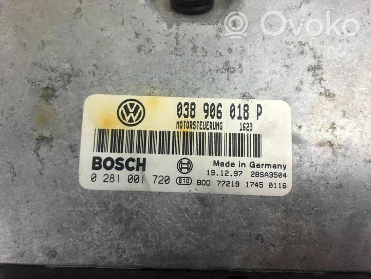 Volkswagen PASSAT B5 Calculateur moteur ECU 038906018P