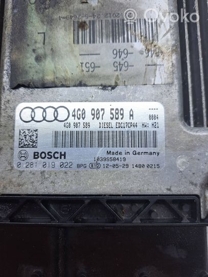 Audi A6 S6 C7 4G Moottorin ohjainlaite/moduuli 4G0907589A