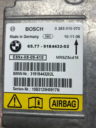 BMW 1 E81 E87 Sterownik / Moduł Airbag 9184432