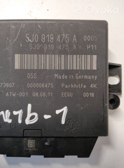 Skoda Superb B6 (3T) Unidad de control/módulo PDC de aparcamiento 5J0919475A