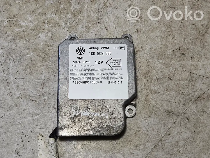 Volkswagen PASSAT B5 Module de contrôle airbag 1C0909605