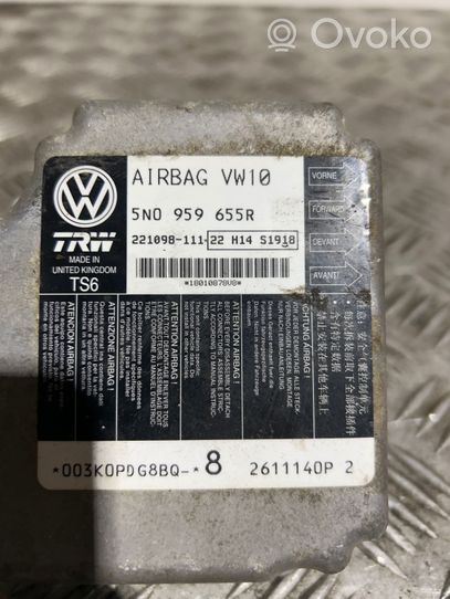 Volkswagen PASSAT B7 Oro pagalvių valdymo blokas 5N0959655R