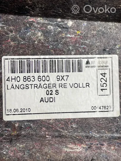 Audi A8 S8 D4 4H Muu vararenkaan verhoilun elementti 4H0863600