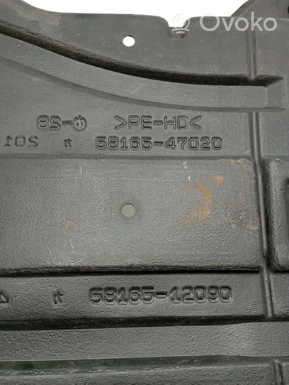 Toyota Prius (XW30) Alustakaukalon verhoilu 5816547020