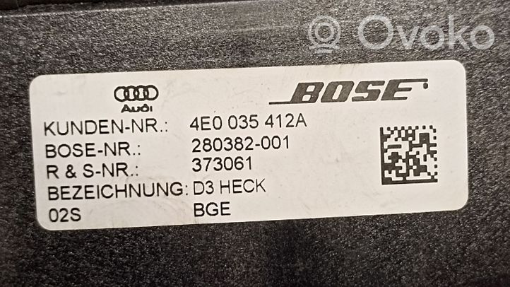 Audi A8 S8 D3 4E Subwoofer altoparlante 4E0035412A