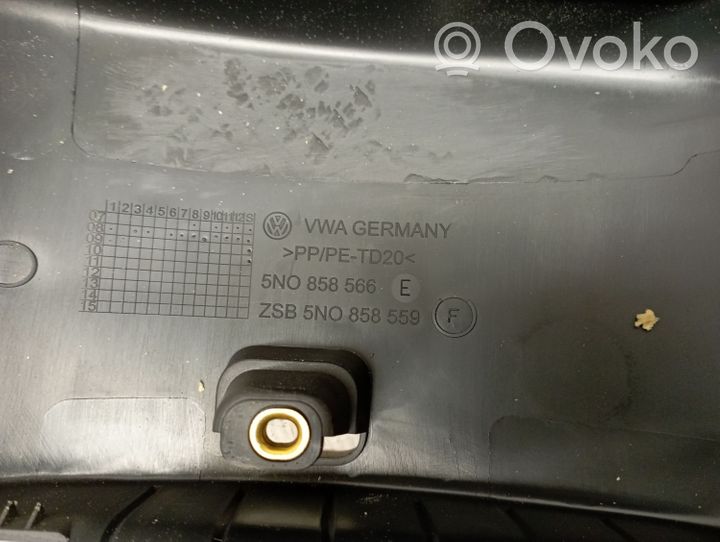 Volkswagen Golf VI Rivestimento del piantone del volante 5N0858566