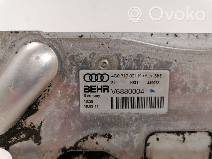 Audi A6 S6 C7 4G Chłodnica oleju skrzynia biegów 4G0317021K