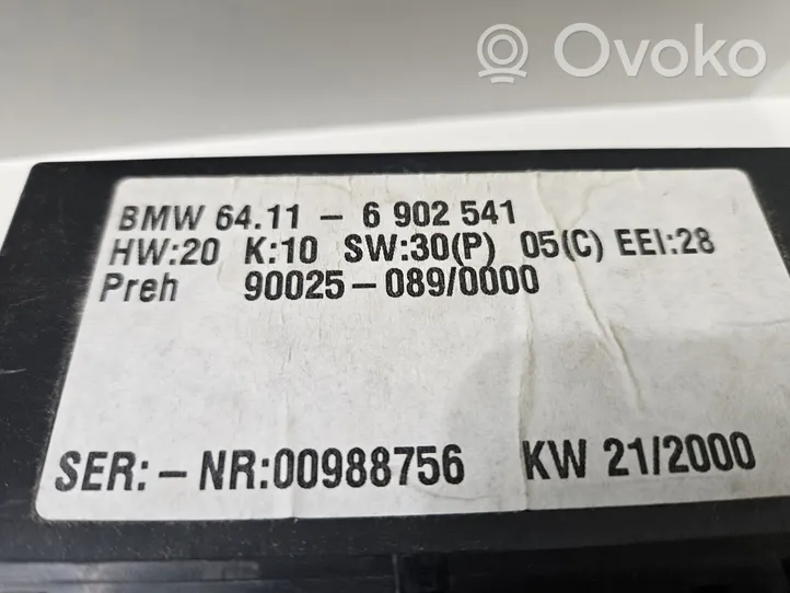 BMW 5 E39 Climate control unit 64116902541