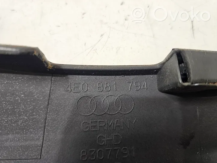 Audi A8 S8 D3 4E Istuimen verhoilu 4E0881794