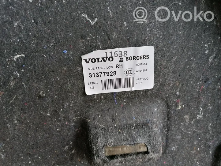 Volvo V40 Panneau, garniture de coffre latérale 31377928