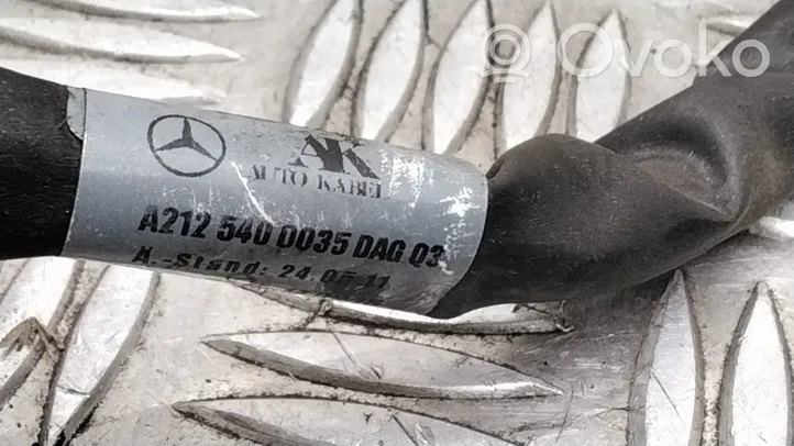 Mercedes-Benz E W212 Cavo negativo messa a terra (batteria) A2125400035