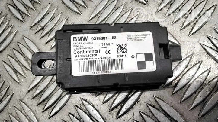 BMW X5 F15 Oven keskuslukituksen ohjausyksikön moduuli 9319081