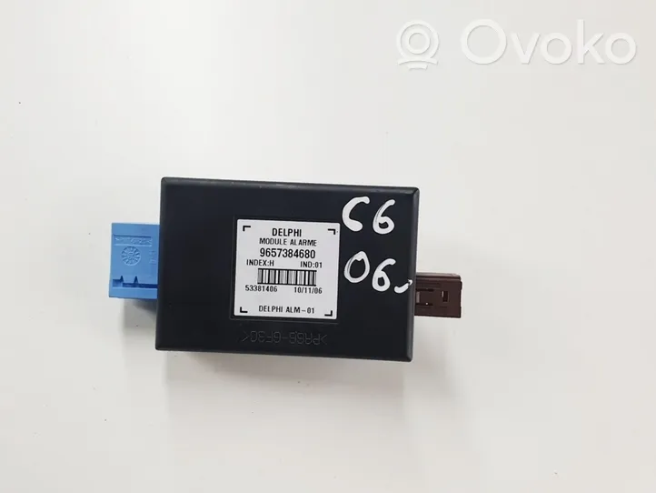 Citroen C6 Alarm control unit/module 9657384680