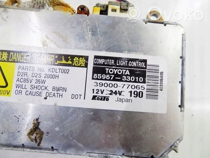 Lexus RX 300 Moduł poziomowanie świateł Xenon 8596733010