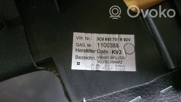 Volkswagen PASSAT B6 Rear seat 3C0885702R