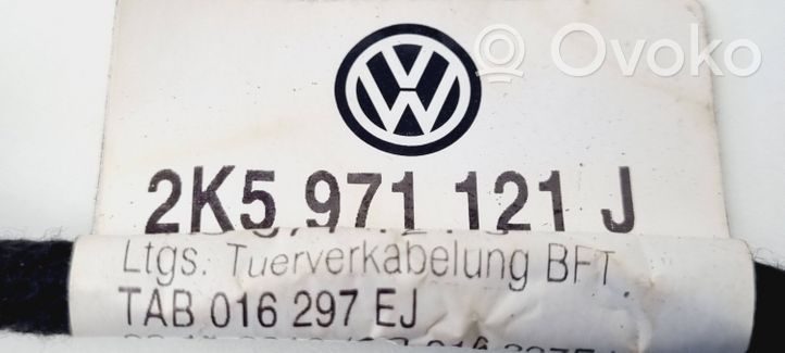 Volkswagen Caddy Wiązka przewodów drzwi przednich 2K5971121J