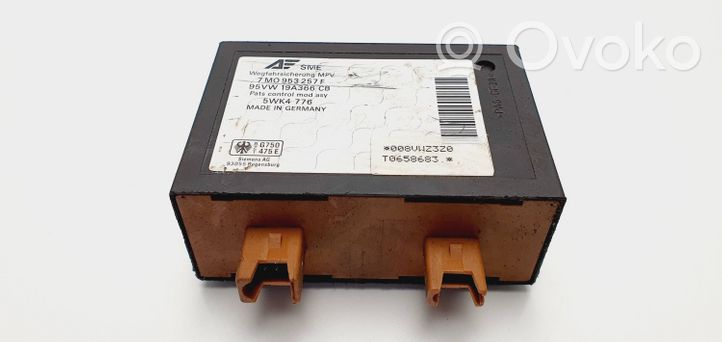 Seat Alhambra (Mk1) Komputer / Sterownik ECU i komplet kluczy 028906021P