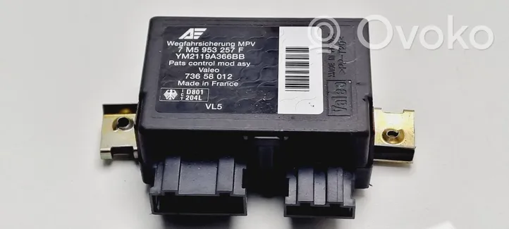 Ford Galaxy Unidad de control/módulo inmovilizadora 7M5953257F
