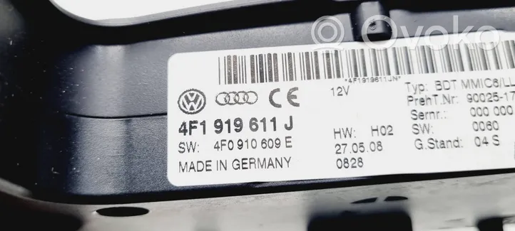 Audi A6 S6 C6 4F Head unit multimedia control 4F1919611J