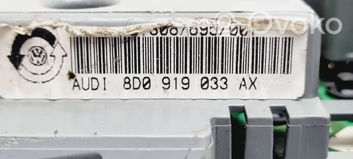 Audi A4 S4 B5 8D Komputer / Sterownik ECU i komplet kluczy 8D0919033AX