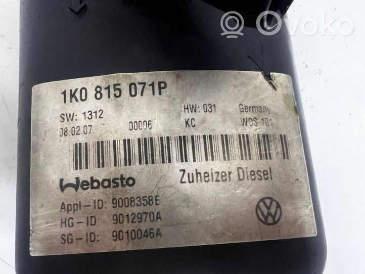 Volkswagen Touran I Webasto-lisäesilämmitin 1K0815071P