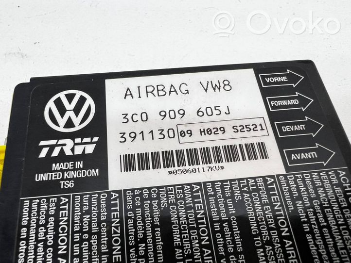 Volkswagen PASSAT B6 Module de contrôle airbag 3C0909605J
