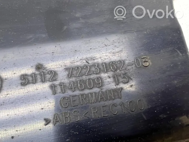 BMW 6 F12 F13 Protector/cubierta de la carrocería inferior del parachoques trasero 7223162