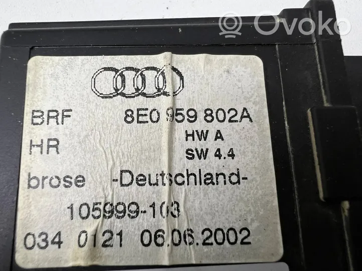 Audi A4 S4 B6 8E 8H Takaoven ikkunan nostomoottori 8E0959802A