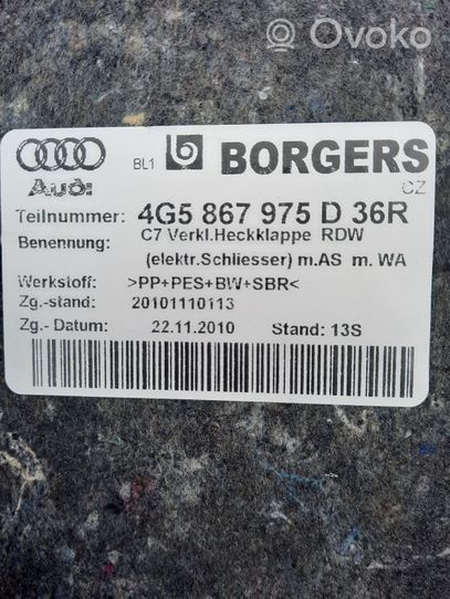 Audi A6 S6 C7 4G Rivestimento portellone posteriore/bagagliaio 4G5867975D