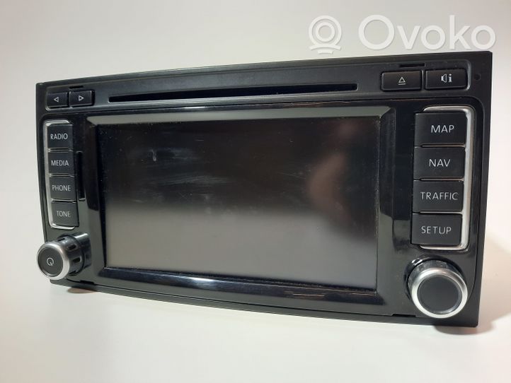 Volkswagen Touareg I Unidad delantera de radio/CD/DVD/GPS 76G035680B