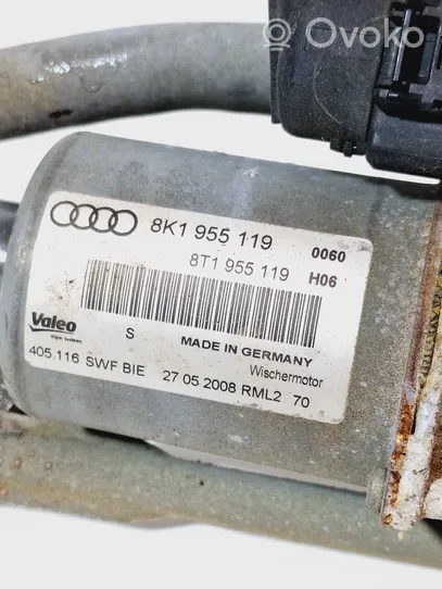 Audi A7 S7 4G Motor y varillaje del limpiaparabrisas delantero 8K1955119