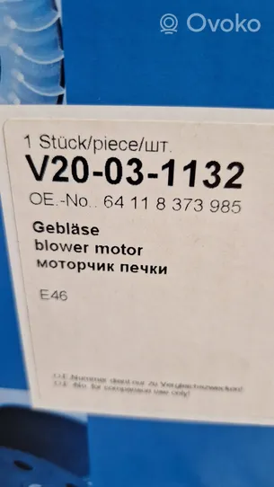 BMW 3 E46 Lämmittimen puhallin 64118373985